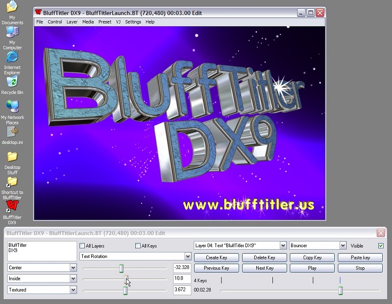 BluffTitler DX9 Full Crack Tải xuống miễn phí cho Windows