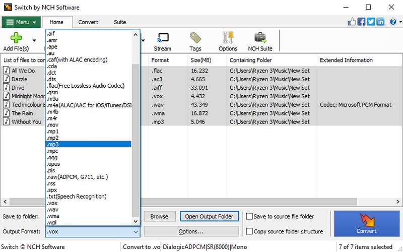 Switch Sound File Converter Full Crack 11.28 với Khóa cấp phép